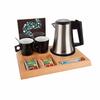 Natural Wood Tray SIGNUM With Star Kettle